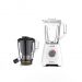 Moulinex Electric Blender With Juice Jar, 600 Watt, White - LM42Q127
