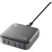 Cellularline Multipower Magnus USB Hub, 4 Ports, 100 Watt - Black