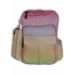 Gharibo Bags School Backpack With Pencil Case For Girls, Color Gradation Pattern - Pink and Yellow