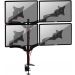 Duronic Quad Arm Holder for 15 to 27 Inch Monitors, Black - DM454