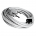 Keendex 3 Pin Laptop Power Cable, 1.8 Meters, Gray - KX 3405