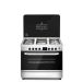 Royal Master Chef Pro Gas Cooker, 5 Burners, Silver and Black - 300