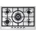 Elba Gas Built-in Hob, 75cm, 5 Burners, Silver - ELIO 75-545