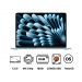 Apple MacBook Air 2025 M4 Chip with 10 Core CPU, 8 Core GPU, 256GB SSD, 16GB RAM, 13.6 Inch Liquid Retina IPS  Display, MacOS- Sky Blue