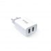 شاحن ايقونز، 2 منفذ، فئة USB-A، ابيض- XWC02