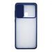 Stratg Back Cover with Camera Slider for Oppo A31 - Transparent and Dark Blue