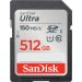 بطاقة ذاكرة SDXC سانديسك الترا، 512 جيجا،، اسود - SDSDUNC-512G-GN6IN