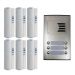 Auta Outdoor Intercom, 6 Lines, Silver and White - 749706