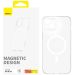 Baseus Magnetic Back Cover for Apple iPhone 14, Clear - P60157201203-00