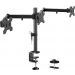 Huanuo Triple Arm Holder for 13 to 24 Inch Monitors, Black - HNCM3