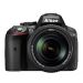 Nikon D5300 DSLR Camera, 24.2 MP, Black, With 18-55 mm VR Lens Kit