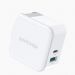 USB C Charger, RAVPower 18W PD Wall Charger USB C Power Adapter Dual Port USB Charging Adapter,white