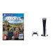 Sony PlayStation 5, 1 Wireless Controller, White - CFI-1016A01 MEE, with Far Cry 5 for PlayStation 4
