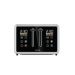 Arshia Digital Bread Toaster, 4 Slices, 1700 Watt - Silver