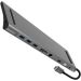 موزع USB فئة C 10 في 1 - رمادي