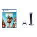 Sony PlayStation 5, 1 Wireless Controller, White - CFI-1016A01 MEE, with Saints Row Day One Edition for PlayStation 5