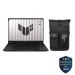 ASUS TUF A14 2024 FA401WV-RG053W Gaming Laptop, AMD Ryzen AI 9 HX 370, 1TB SSD, 16GB RAM, 14 Inch, 2.5K, 165Hz, NVIDIA GeForce RTX 4060 8GB GDDR6, Windows 11 - Jaeger Grey with TUF VP4700 Backpack
