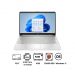 HP 15s-fq5047ne 6L8K7EA Laptop, Intel Core i3-1215U, 256GB SSD, 4GB RAM, 15.6 Inch FHD Display, Intel UHD Graphics, Windows 11- Natural Silver