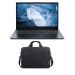 Lenovo IdeaPad 1 15IAU7 82QD00BDED Laptop, Intel Core i3-1215U, 256GB SSD, 8GB RAM, 15.6 Inch, HD Display, Intel UHD Graphics, Windows  11 - Abyss Blue with Casual Toploader, Black - T210