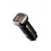 شاحن سيارة بادي، 2 منفذ USB فئة A، قدرة 28 وات، اسود - BU-A16