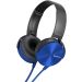 Sony Extra Bass Wired Headphone, Black and Blue - MDR-XB450