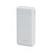 WiWU Fast Charging Power Pank, 20000mAh, 2 Ports, White - Wi-P001