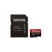 بطاقة ذاكرة مايكرو SDXC سانديسك اكستريم برو مع محول SD، سعة 128 جيجا - SDSQXCY-128G-GN6MA