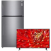 LG Refrigerator, 592 Liters-GR-H822HLHU, With LG 43 Inch FHD Smart LED TV- 43LM6300PVB