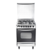 Universal Freestanding Grand Rosa Gas Cooker, 4 Burners, Stainless Steel, 60 cm - 5608-2