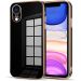 Cute Luxury Electroplated Edge Soft TPU Bumper Full Body Camera Protection Shockproof Anti-Fall Protective Phone Case for Honor 50 (Black)