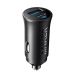 Anker Car Charger, 30 Watt, USB and USB-C Ports, Black - A2741H11