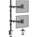 Worldlift Dual Arm Holder for 17 to 32 Inch Monitors - Black