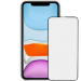 Apple iPhone 11, 128GB, 4GB RAM, 4G LTE - White with Glass Screen Protector