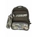 Gharibo Bags School Backpack With Pencil Case For Kids, Numbers Pattern - Olive