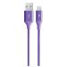 Ttec AlumiCable Lightning to USB Charge and Data Cable, 120 Cm - Purple