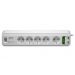 APC Essential SurgeArrest Electric Adapter, 5 Outlets, 2 USB Ports, White - PM5U-GR