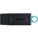فلاش درايف USB 3.2  كينجستون اكسوديا، 64 جيجا، اسود وازرق - DTX-64GB