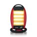 Zada Electric Heater, 4 Candles, 1600 Watt, Black and Red - ZQH-160T