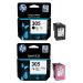 HP 305 Two Ink Cartridges Set - Black Cyan Magenta Yellow