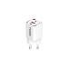 Notch GoPower Wall Charger, 30W, 2 USB Ports - White