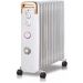 Oil Radiator Heater, 1500Watt, 7 Picks - White and Gold