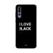 جراب ظهر زوت بطبعة عبارة I Love Black لهواوي P20 برو