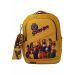 Gharibo Bags School Backpack With Pencil Case For Kids, Scoby Doo Pattern - Yellow