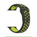 Silicone Sport Band for Apple Watch, 42mm- Black and Lemon