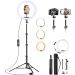Ring Light with Tripod Stand, 12 Inch - Black Ring Light with Tripod Stand, 12 Inch - Black