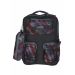 Gharibo Bags School Backpack With Pencil Case For Kids, Camouflaged Pattern - Grey