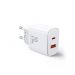 Joyroom Wall Charger, 20 Watt, 2 Ports, White - JR-TCF05