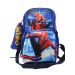 Gharibo Bags School Backpack With Lunch Bag and Pencil Case for Boys, Spider Man Pattern - Blue