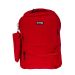 Gharibo Bags School Backpack With Pencil Case for Kids, Solid Pattern - Red