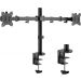 Aluminum Dual Arm Holder for 13 to 32 Inch Monitors - Black